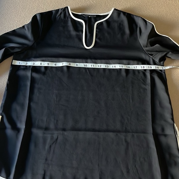 MING WANG NWOT Split Sleeve Crêpe de Chine Blouse- Size S - Picture 13 of 13